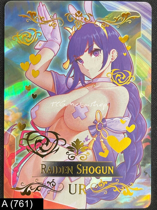 🔥 A 761 Raiden Shogun Genshin Impact Goddess Story Anime Waifu Card ACG 🔥