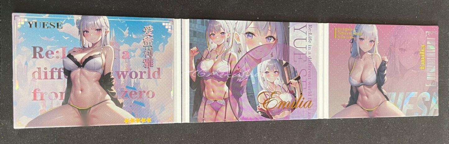 🔥 Emilia Re:Zero Joycolor 3 Goddess Story Anime Fold Card 11