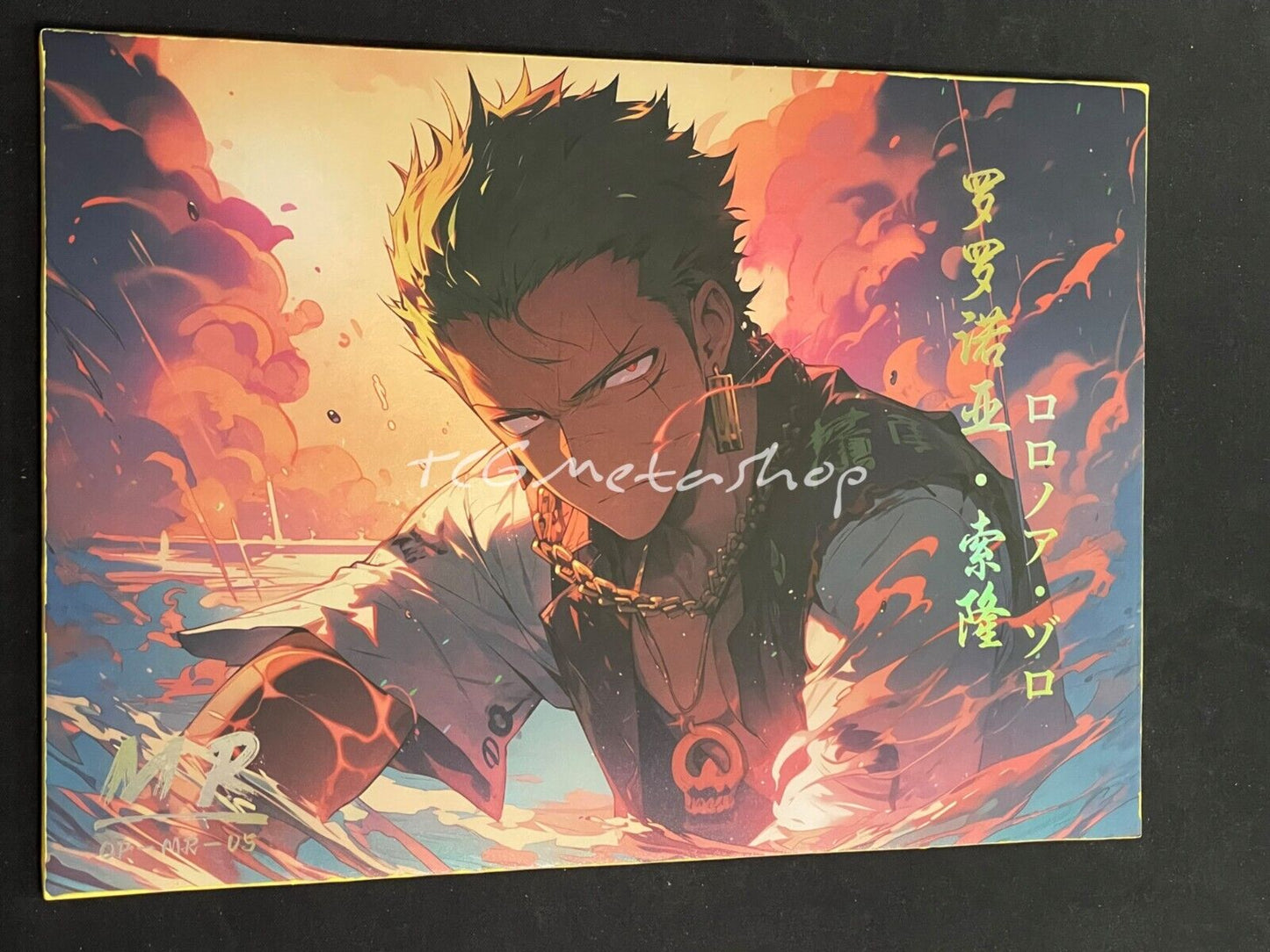 🔥 Roronoa Zoro One Piece Goddess Story Anime Waifu A4 Card MR 5 🔥