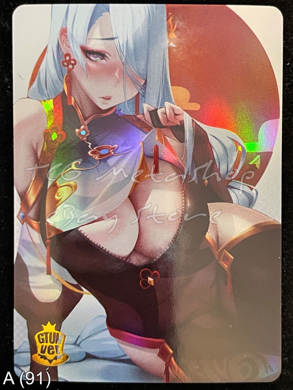 🔥 A 91 Shenhe Genshin Impact Goddess Story Anime Waifu Card ACG 🔥