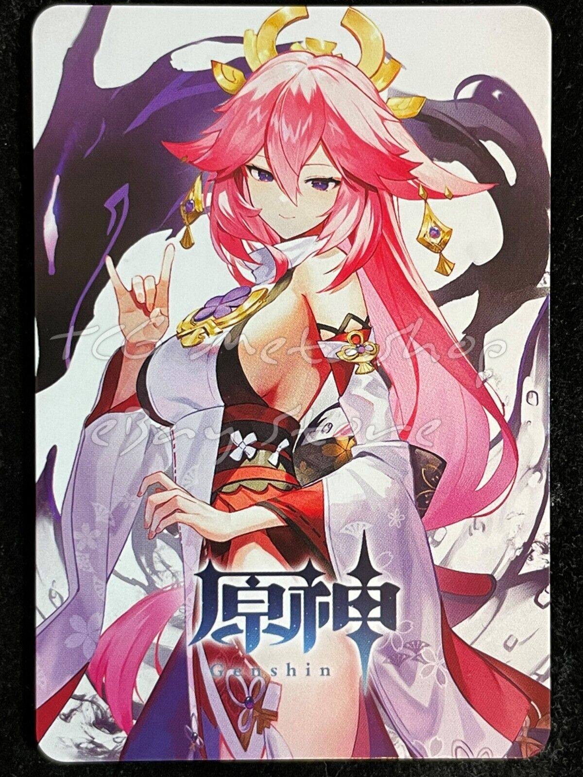 🔥 Yae Miko Genshin Impact Goddess Story Anime Card ACG # 1385 🔥