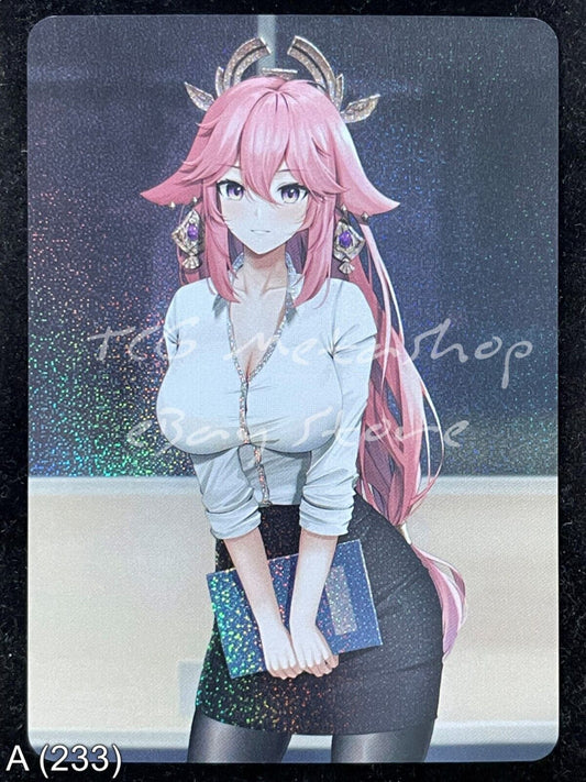 🔥 A 233 Yae Miko Genshin Impact Goddess Story Anime Waifu Card ACG 🔥