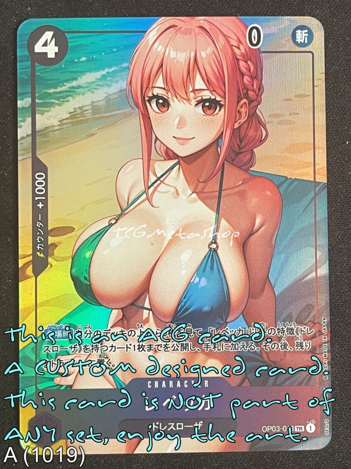 🔥 A 1019 Rebecca One Piece Goddess Story Anime Waifu Card ACG 🔥