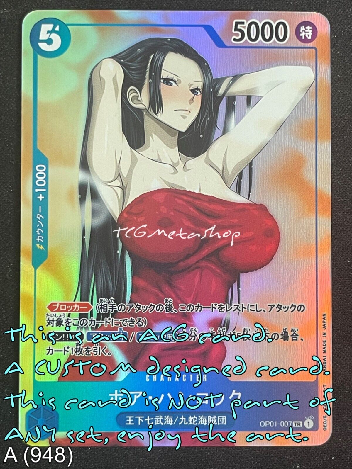 🔥 A 948 Boa Hancock One Piece Goddess Story Anime Waifu Card ACG 🔥