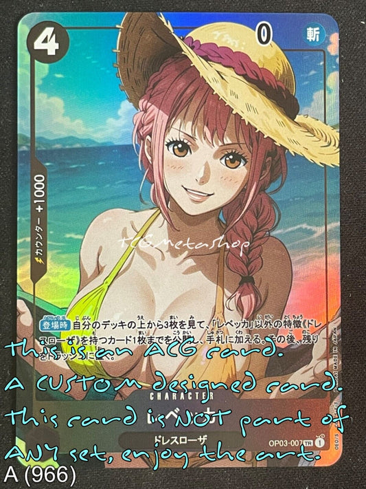 🔥 A 966 Rebecca One Piece Goddess Story Anime Waifu Card ACG 🔥