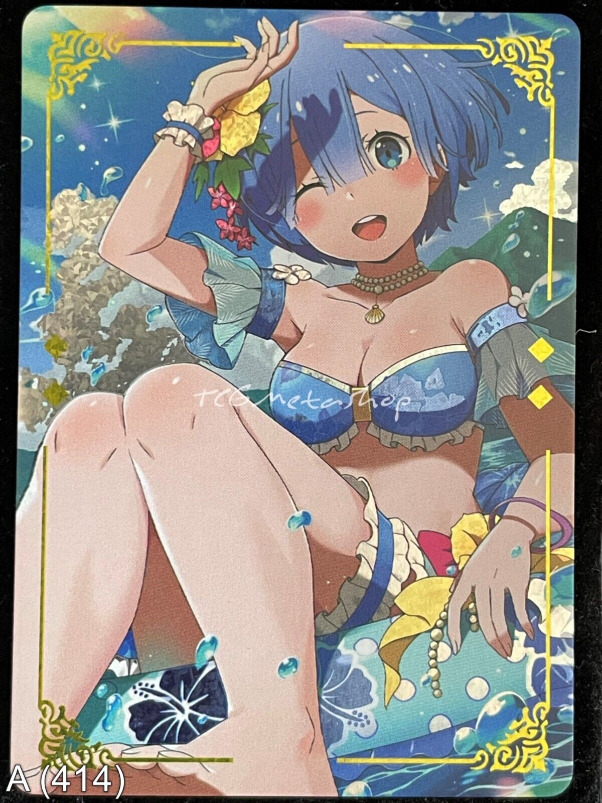 🔥 A 414 Rem Re:Zero Goddess Story Anime Waifu Card ACG 🔥