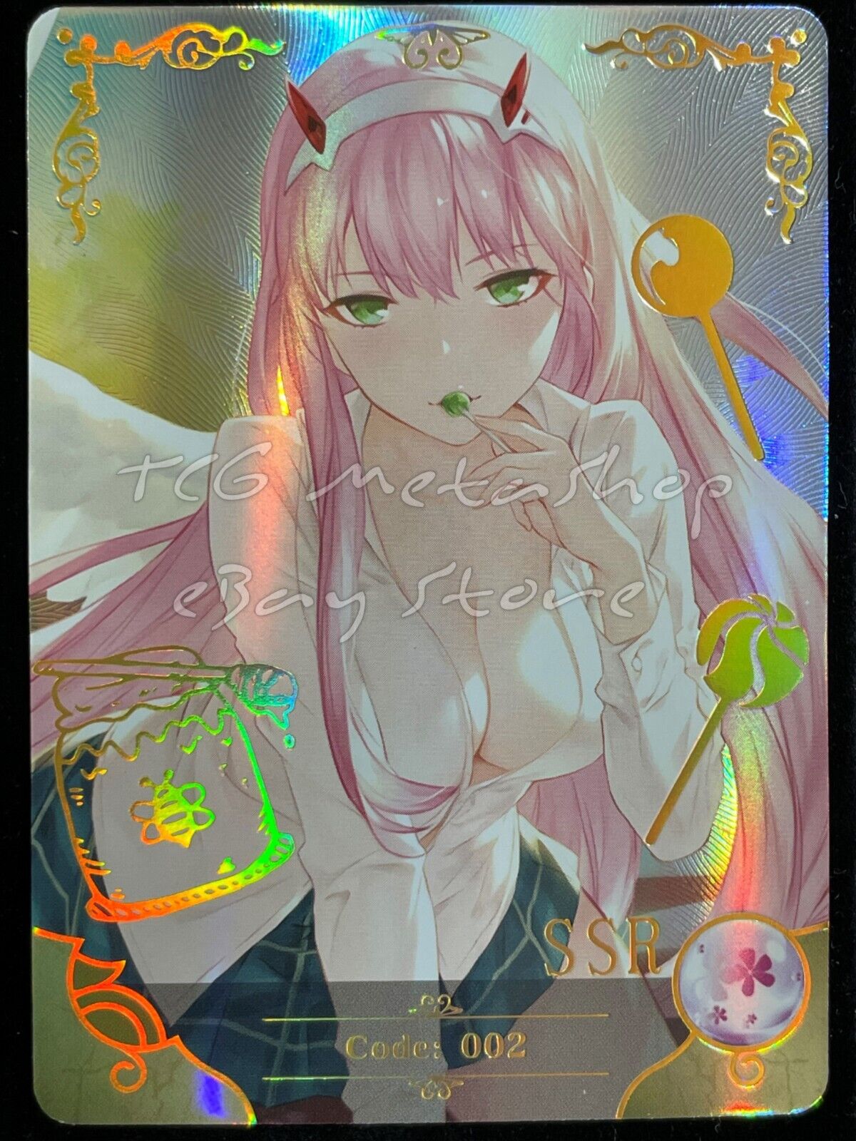 🔥 Zero Two Darling in the Franxx Goddess Story Party Anime Waifu Cards 🔥
