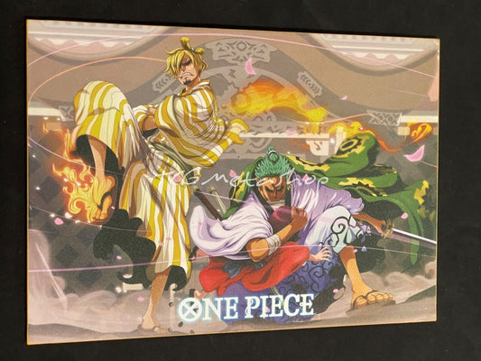 🔥 Sanji and Zoro One Piece Goddess Story Anime Waifu A4 Card SSR 24 🔥