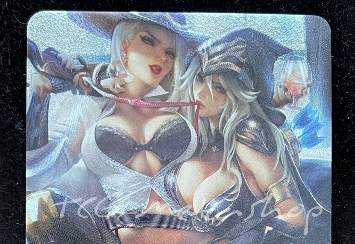 🔥 Ashe League of Legends Overwatch Goddess Story Anime Waifu Card ACG DUAL 421