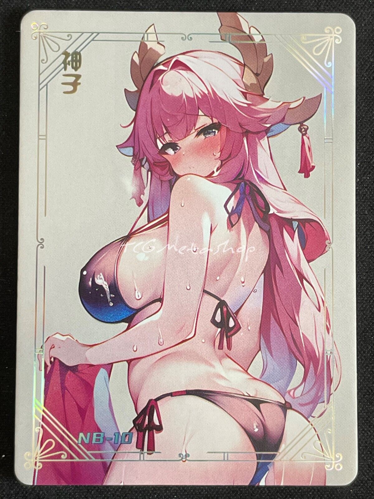 🔥 Yae Miko Genshin Impact Meika 1 shot 2 Goddess Story Anime Waifu Card NB-10