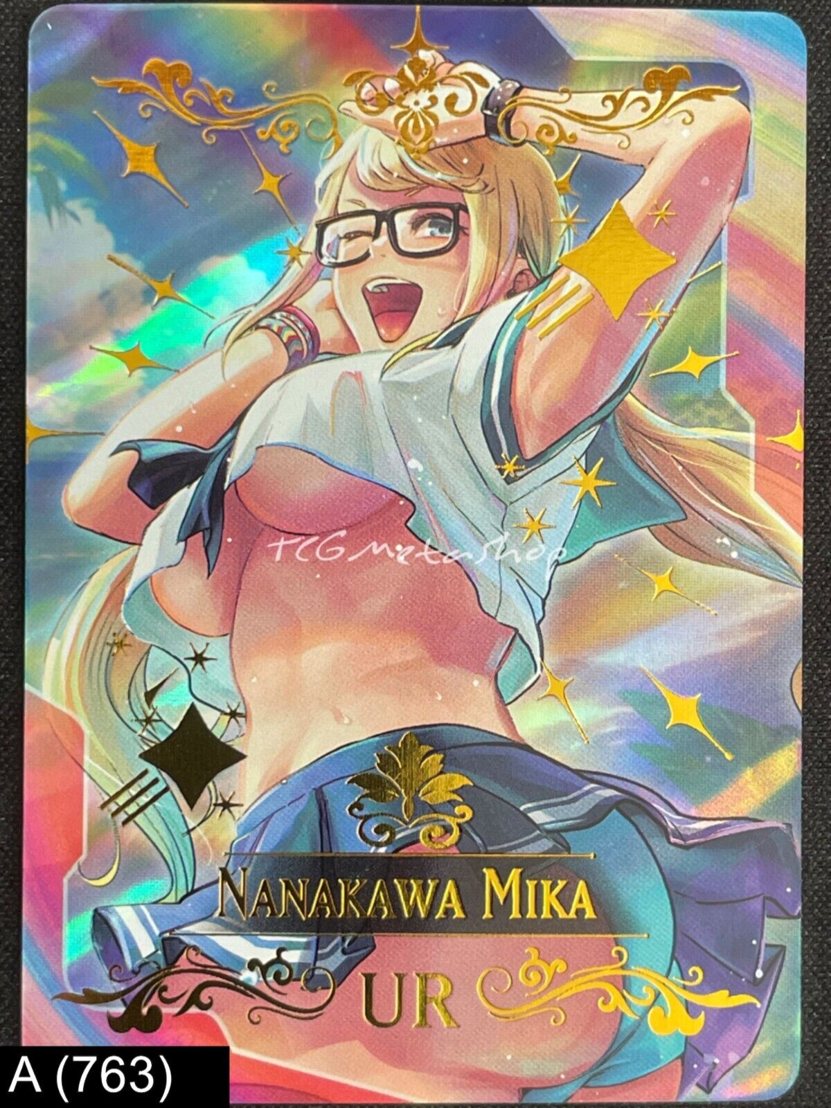 🔥 A 763 Rainbow Mika Street Fighter Goddess Story Anime Waifu Card ACG 🔥