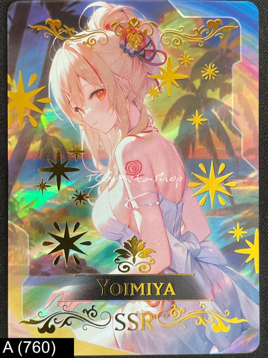 🔥 A 760 Yoimiya Genshin Impact Goddess Story Anime Waifu Card ACG 🔥