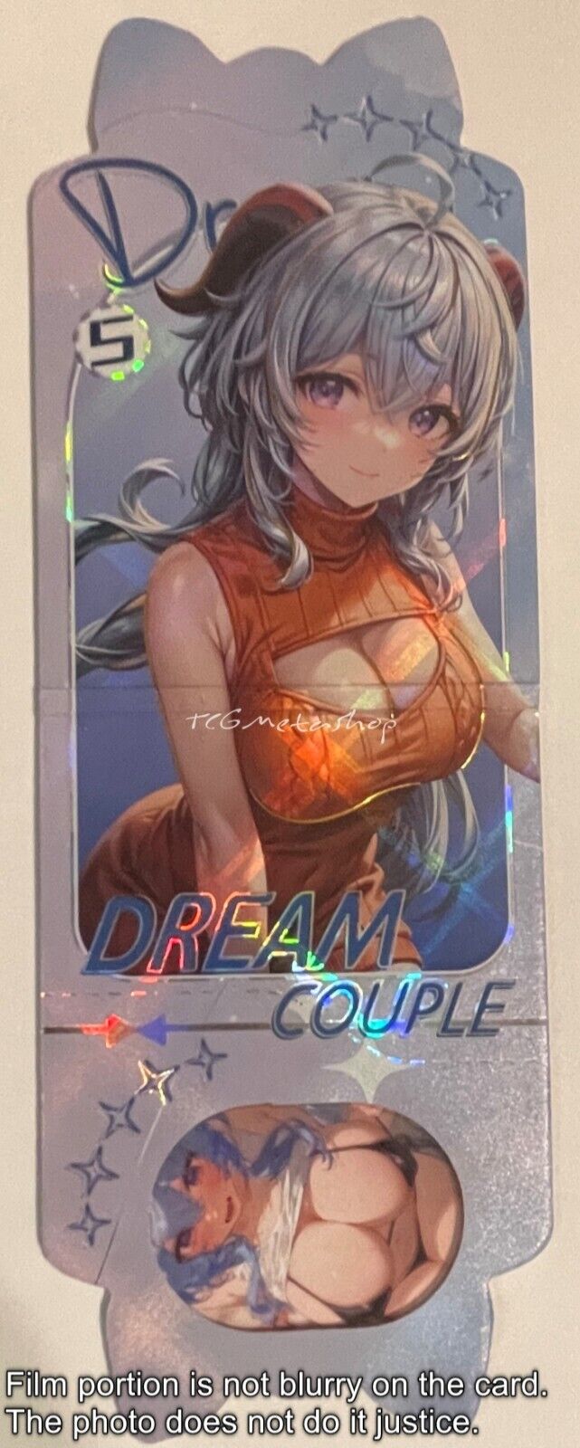 🔥 Ganyu Genshin Impact Dream Couple 5 Goddess Story Anime Film Fold Card 🔥