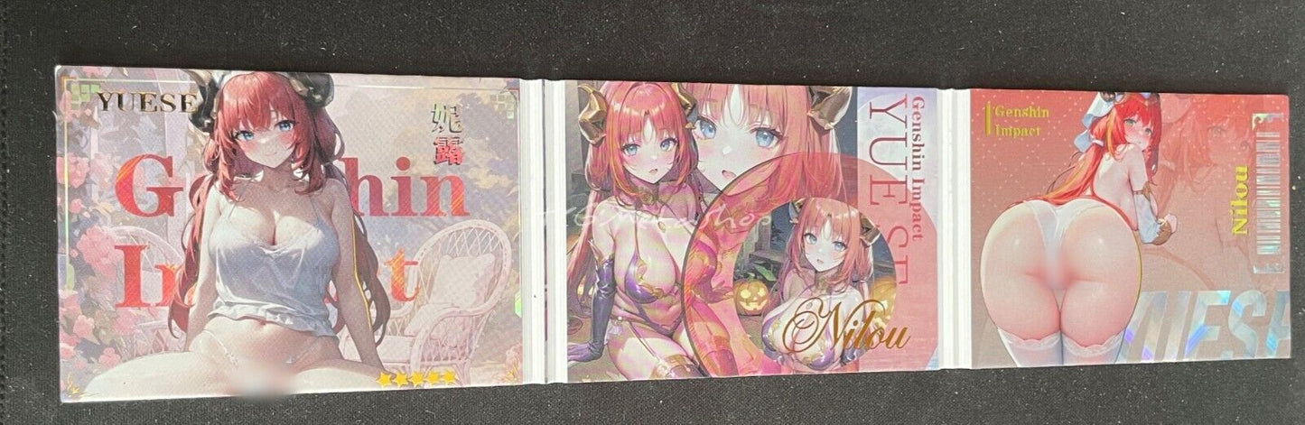 🔥 Nilou Genshin Impact Joycolor 3 Goddess Story Anime Fold Card 16