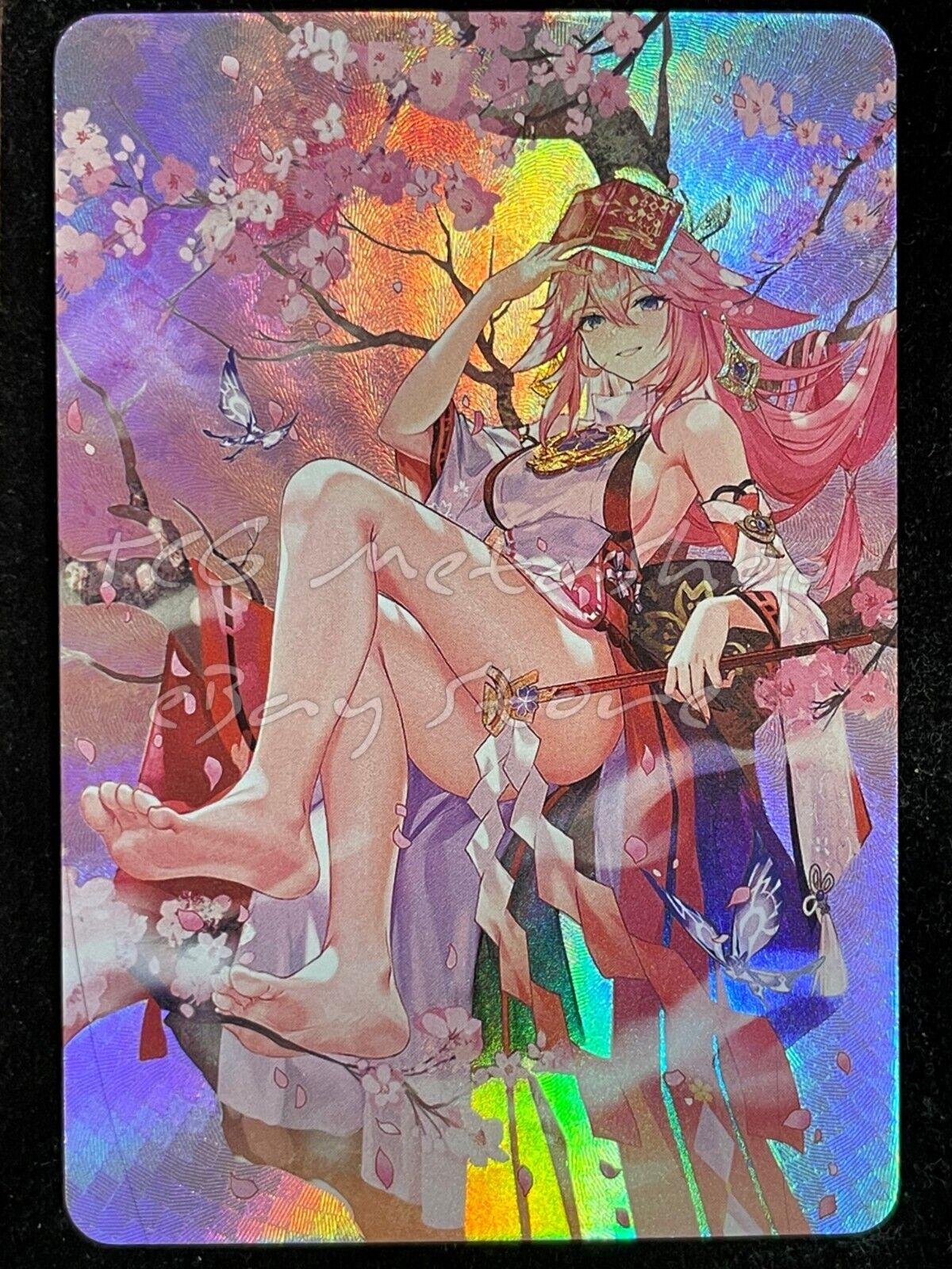 🔥 Yae Miko Genshin Impact Goddess Story Anime Card ACG # 1385 🔥