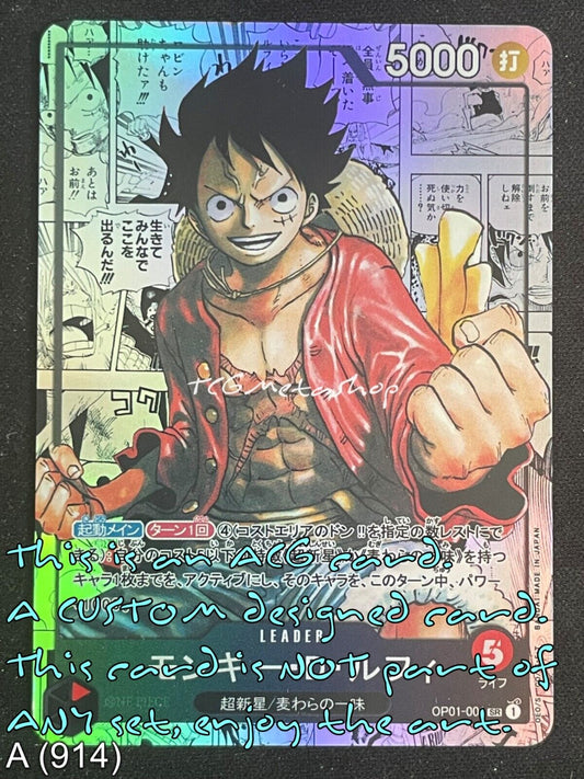 🔥 A 914 Luffy One Piece Goddess Story Anime Waifu CUSTOM Card ACG 🔥