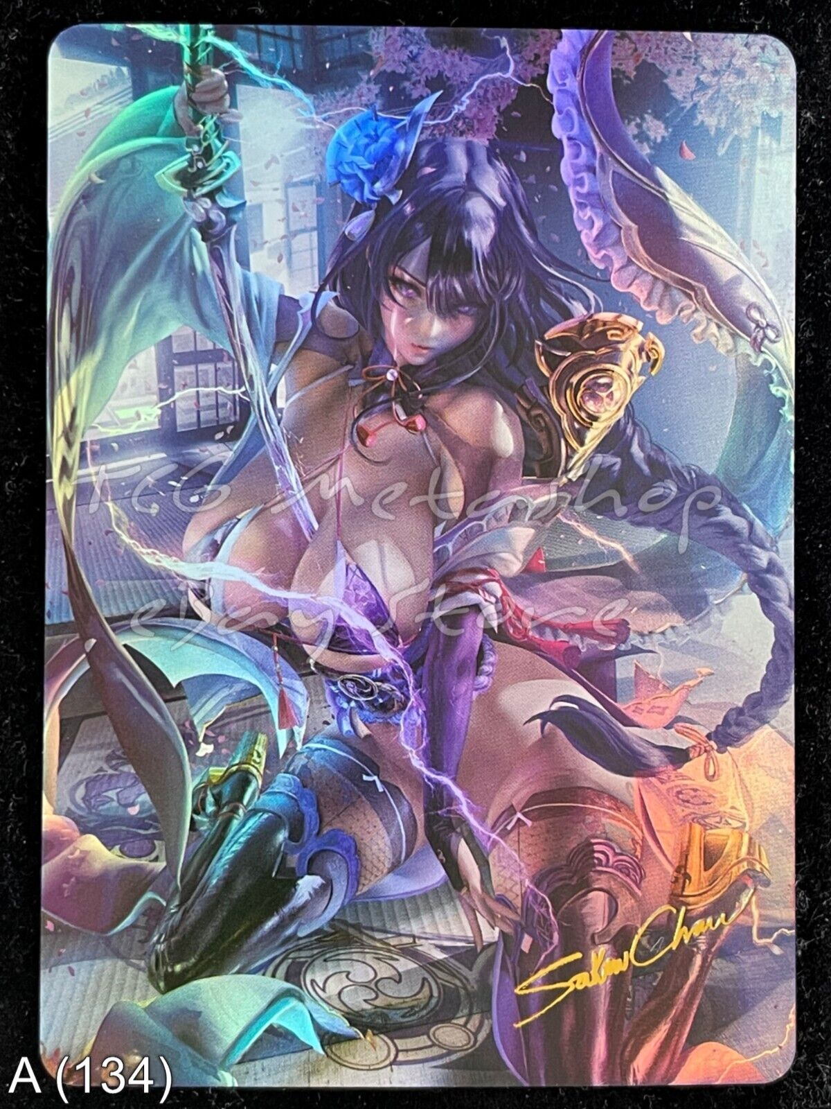 🔥 A 134 Raiden Shogun Genshin Impact Goddess Story Anime Waifu Card ACG 🔥