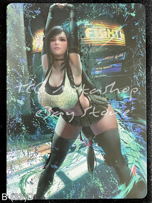 🔥 Tifa Lockhart Final Fantasy Goddess Story Anime Waifu Card ACG B 33 🔥