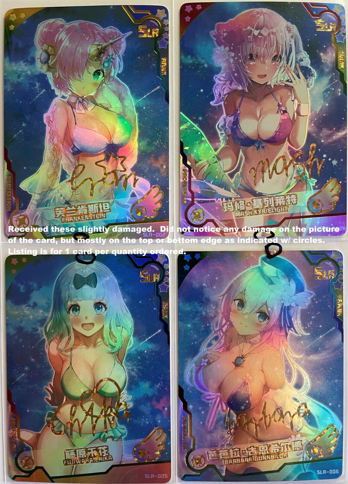 🔥 Girl Party / Goddess Story - [SLR] *Rare* Anime Cards - Read Description! 🔥