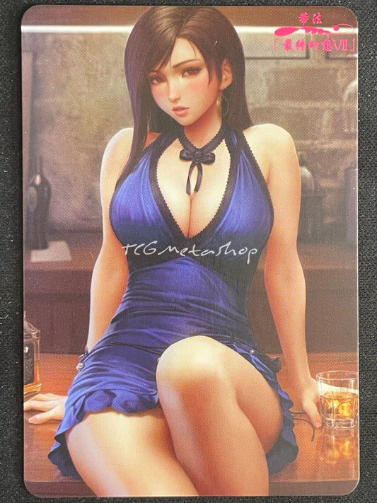 🔥 Tifa Lockhart Final Fantasy Goddess Story Anime Waifu Card ACG DUAL 1390 🔥