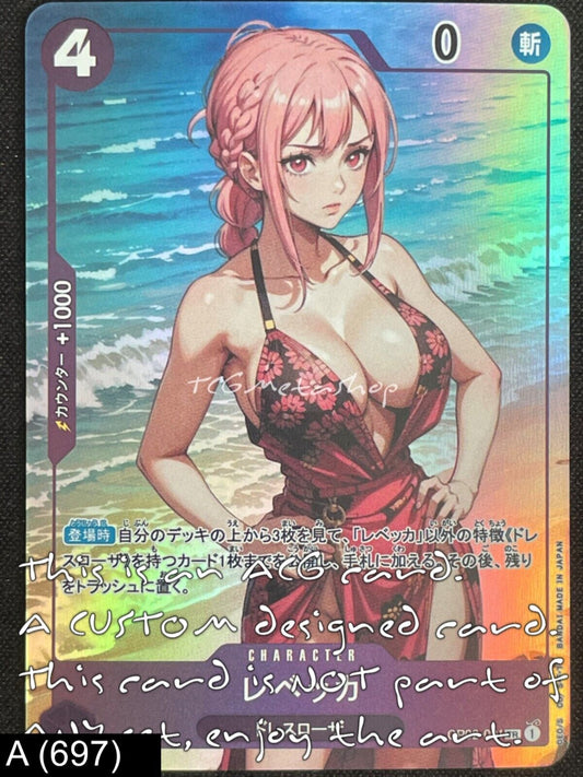 🔥 A 697 Rebecca One Piece Goddess Story Anime Waifu Card ACG 🔥