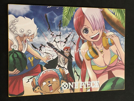 🔥 Luffy Uta and Shanks One Piece Goddess Story Anime Waifu A4 Card SSR 8 🔥
