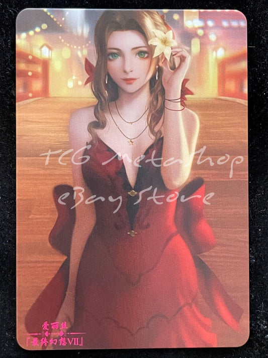 🔥 Aerith Final Fantasy Goddess Story Anime Waifu Card ACG DUAL 332 🔥