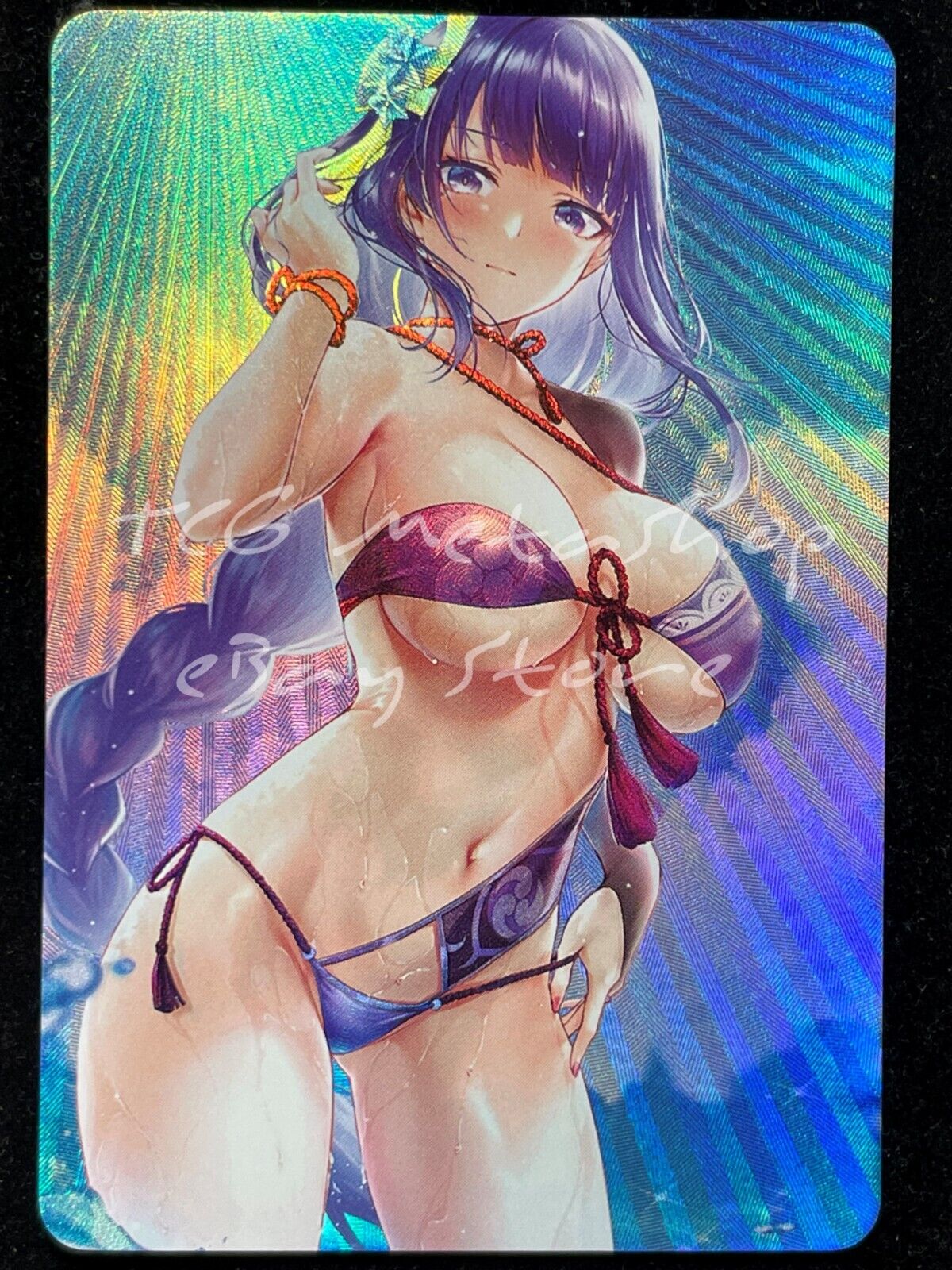 🔥 Raiden Shogun Genshin Impact Goddess Story Anime Card ACG # 1558 🔥