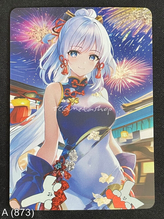 🔥 A 873 Ayaka Genshin Impact Goddess Story Anime Waifu Card ACG 🔥