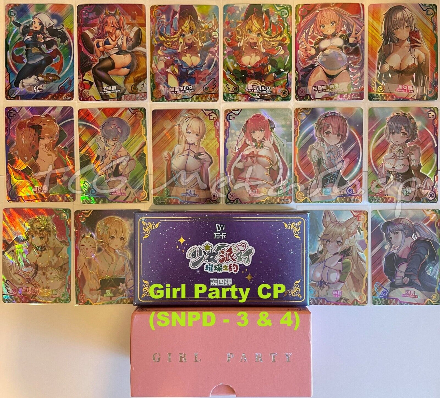 🔥 Girl Party / Maiden Party [CP] Pink & Stary Blue Doujin Bikini Anime Waifu 🔥