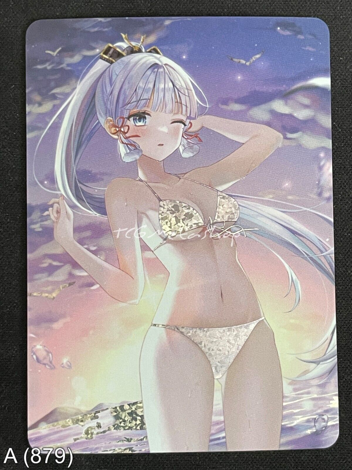 🔥 A 879 Ayaka Genshin Impact Goddess Story Anime Waifu Card ACG 🔥