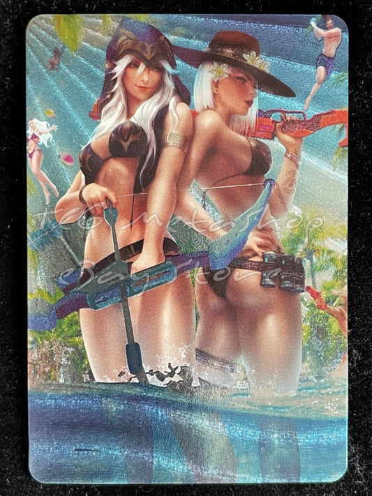 🔥 Ashe Ashe League of Legends Goddess Story Anime Waifu Card ACG DUAL 848-1 🔥