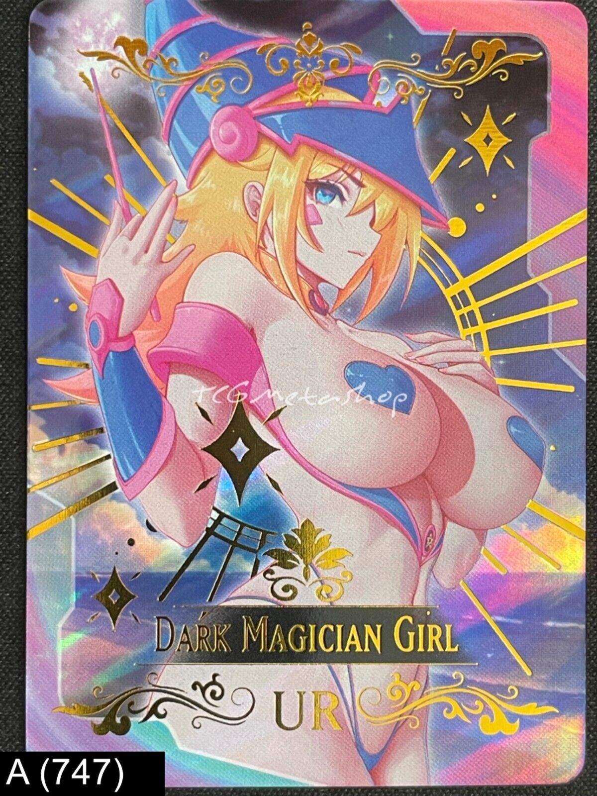 🔥 A 747 Dark Magician Girl Yu Gi Oh Goddess Story Anime Waifu Card ACG 🔥