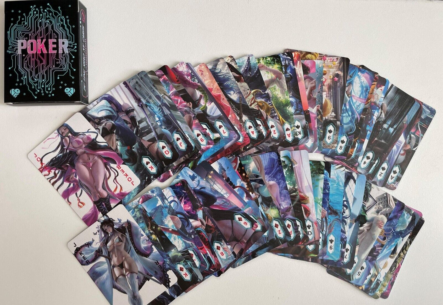 🔥 54 Cards Playing Cards Anime Doujin Goddess Story Sealed Deck NEW A 🔥