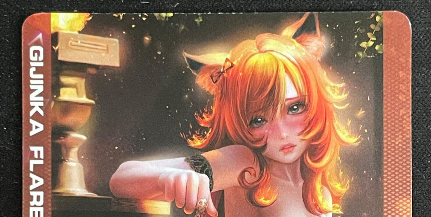 🔥 Gijinka Flareon PokeGirl Goddess Story Anime Waifu Card ACG B 119 🔥