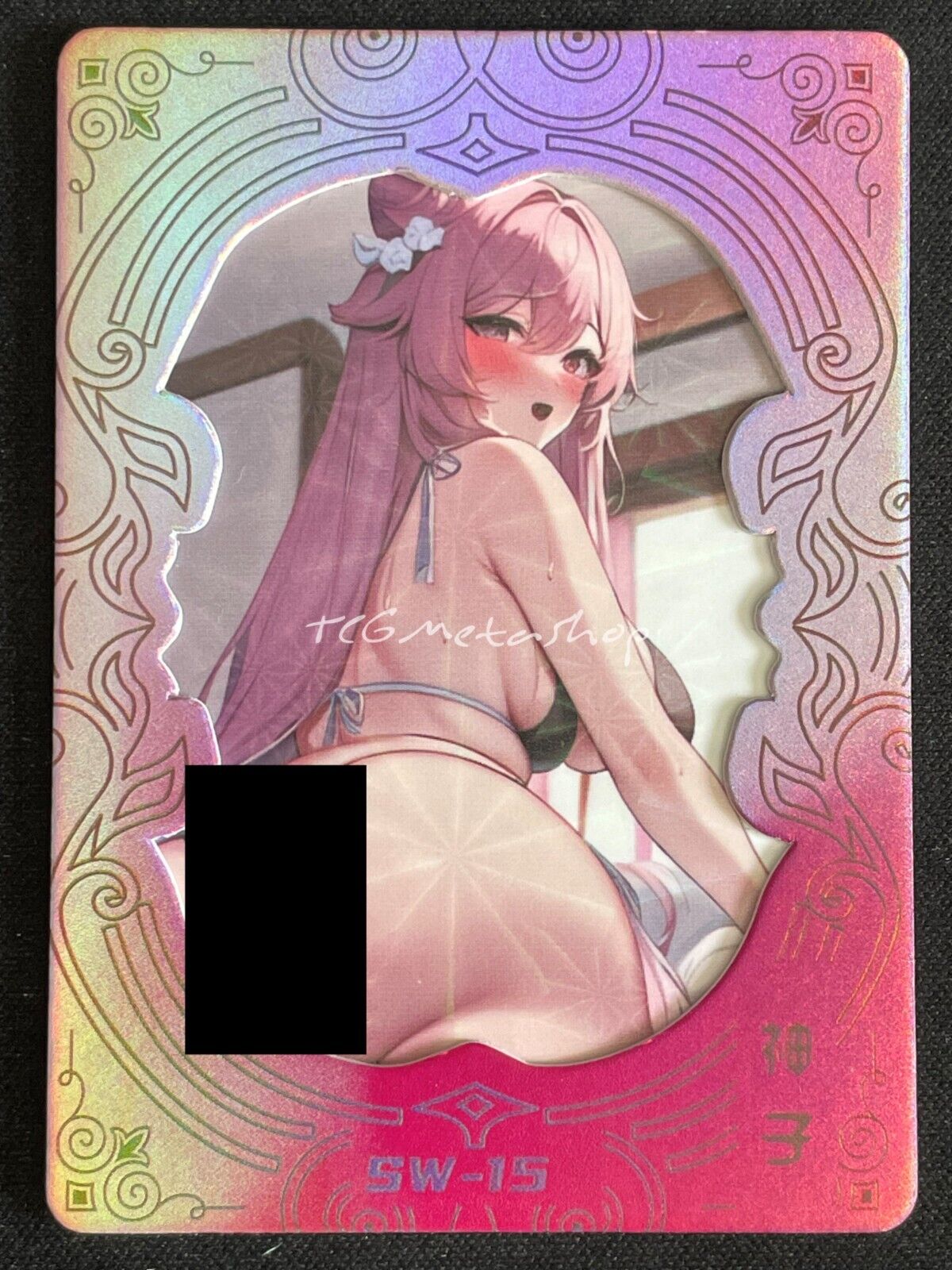 🔥 Keqing Genshin Impact Meika 1 shot 2 Goddess Story Anime Waifu Card SW-15 🔥