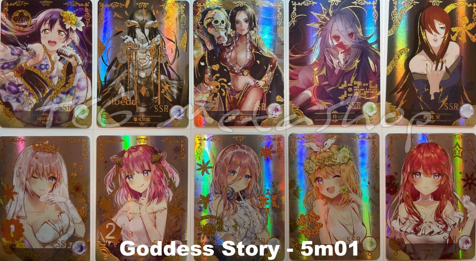 🔥 5m01 [Pick Your Singles ZR MR PTR SSR SR] Goddess Story Waifu Anime Cards 🔥
