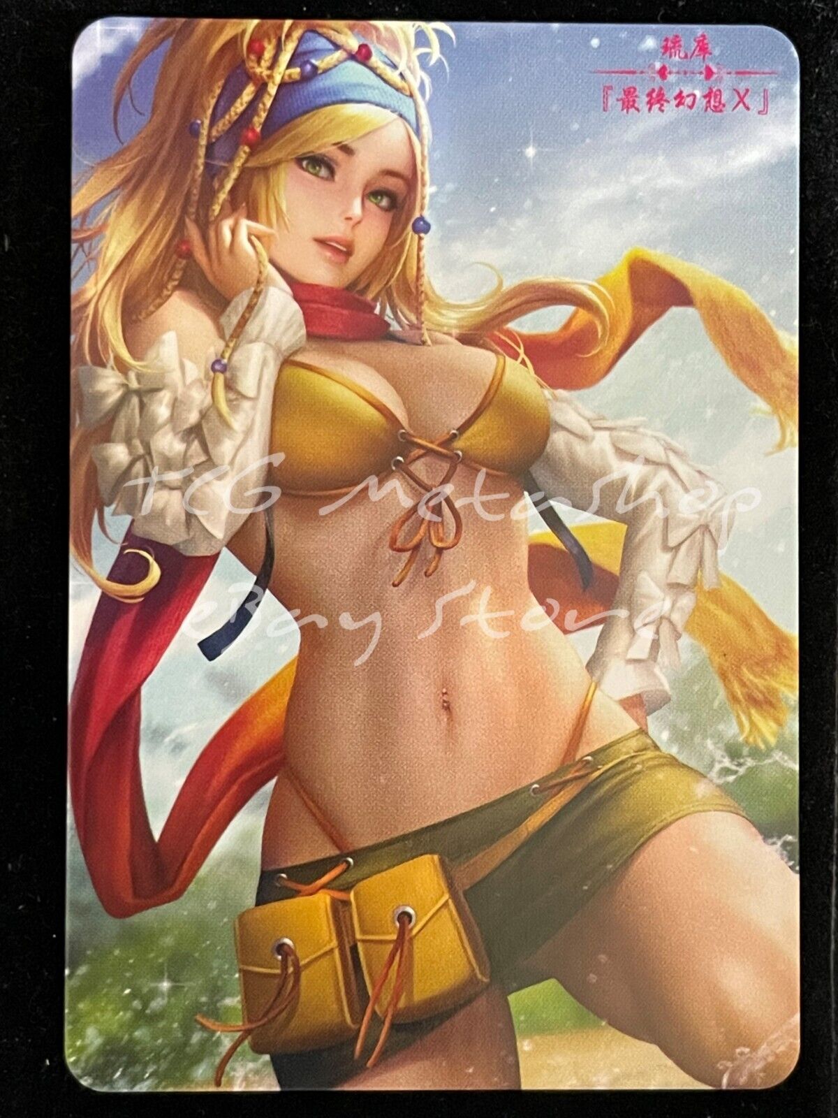 🔥 Rikku Final Fantasy Goddess Story Anime Waifu Card ACG DUAL 855 🔥