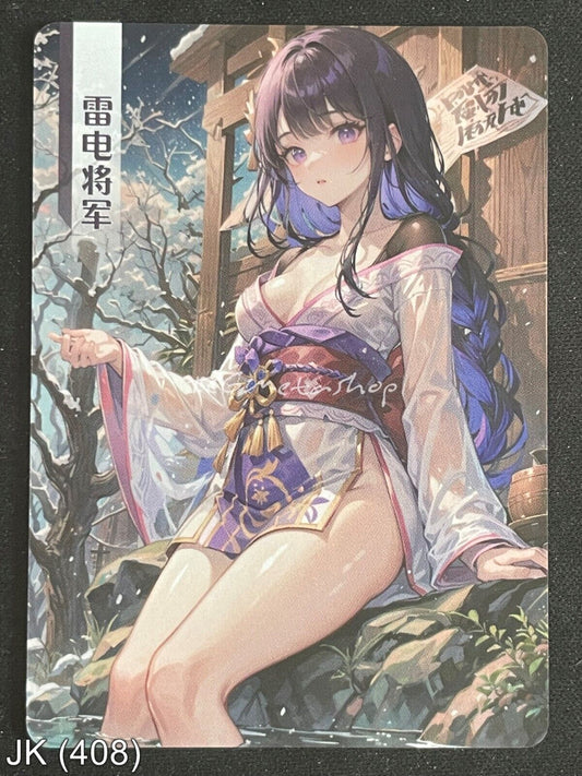 🔥 JK 408 Raiden Shogun Genshin Impact Goddess Story Anime Card ACG 🔥