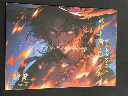 🔥 Portgas D. Ace One Piece Goddess Story Anime Waifu A4 Card MR 6 🔥